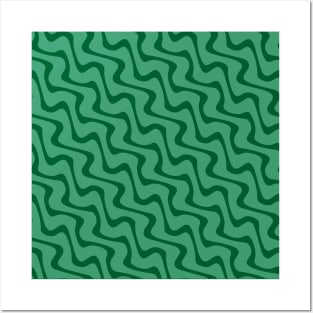 Emerald Zig Zag Posters and Art